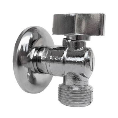 Robinet machine A LAVER équerre boisseau S/RACCORD 15/20 CHROME MAT - GRK - 158-4FG
