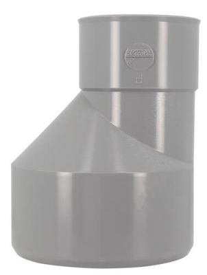 Réduction extérieure excentrée, Ø 125/40, mâle-femelle, à coller, gris en PVC NICOLL - IX8