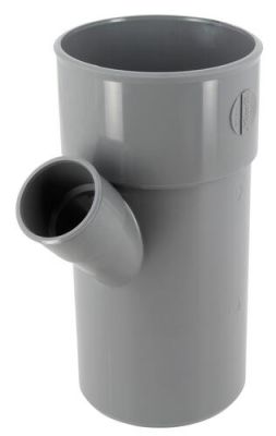 Culotte simple, Ø 100/40, mâle-femelle à 45°, à coller, gris, en PVC NICOLL - BT74