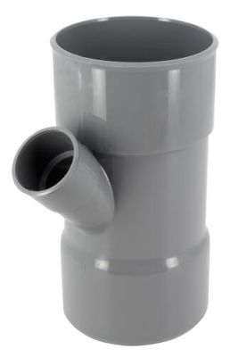 Culotte simple, Ø 100/40, femelle-femelle à 45°, à coller, gris, en PVC NICOLL - BT744