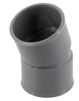 Coude Ø 40 mm, femelle-femelle à 20°, à coller, gris, en PVC NICOLL - CH22