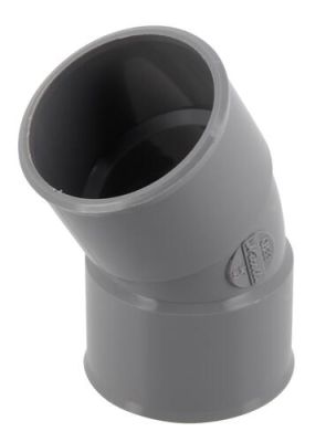 Coude Ø 40 mm, femelle-femelle à 20°, à coller, gris, en PVC NICOLL - CH33