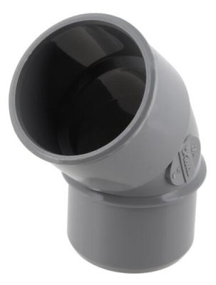 Coude Ø 40 mm, mâle-femelle à 45°, à coller, gris, en PVC NICOLL - CH4