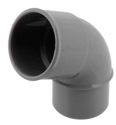 Coude Ø 40 mm, mâle-femelle à 67°30, à coller, gris, en PVC NICOLL - CH6