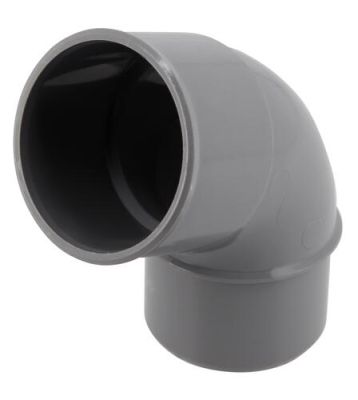 Coude Ø 50 mm, mâle-femelle à 67°30, à coller, gris, en PVC NICOLL - CJ6