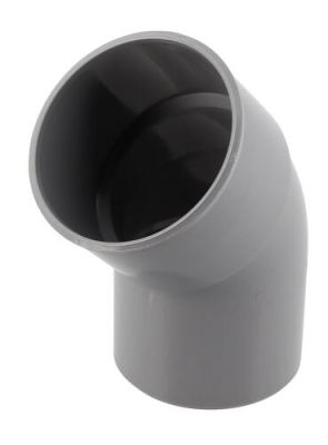 Coude Ø 63 mm, mâle-femelle à 45°, à coller, gris, en PVC NICOLL - CL4