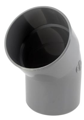 Coude Ø 110 mm, mâle-femelle à 45°, à coller, gris, en PVC NICOLL - CV4