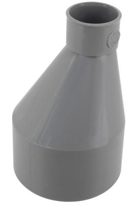 Réduction extérieure excentrée, Ø 100/40, mâle-femelle, à coller, gris en PVC NICOLL - IT6