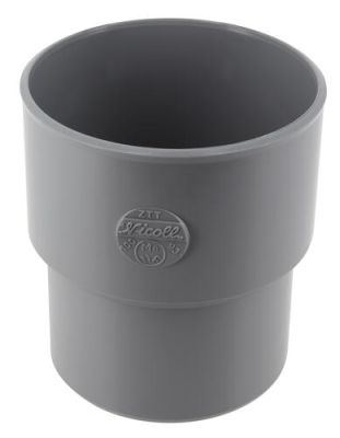 Manchette de réparation, Ø 100/93 mm, mâle-femelle, à coller, gris, en PVC NICOLL - ZTT