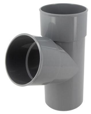 Culotte simple, Ø 100, mâle-femelle à 67°30, à coller, gris, en PVC NICOLL - BT16