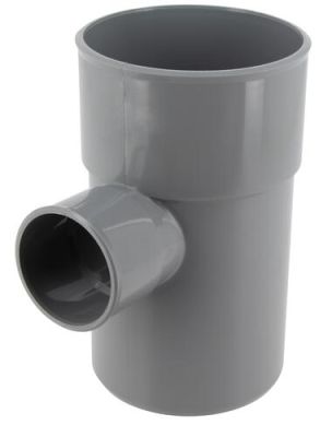 Culotte simple, Ø 100/50, mâle-femelle à 87°30, à coller, gris, en PVC NICOLL - BT68