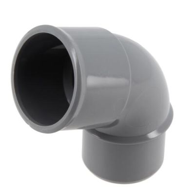 Coude Ø 32 mm, mâle-femelle à 67°30, à coller, gris, en PVC NICOLL - CF6