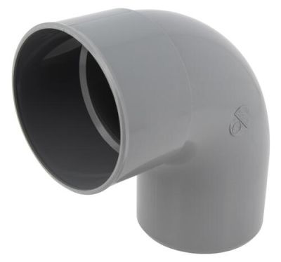 Coude Ø 110 mm, mâle-femelle à 87°30, à coller, gris, en PVC NICOLL - CV8