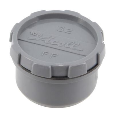 Tampon de visite avec bouchon, Ø 32 mm, mâle-femelle, à coller, gris, en PVC NICOLL - FF