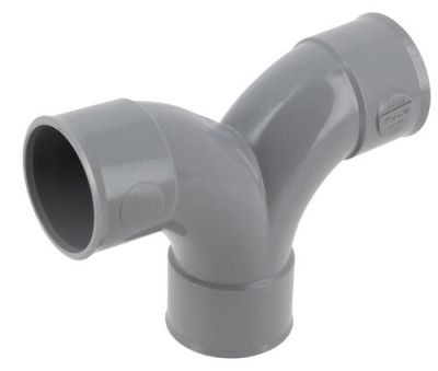 Coude double parallèle, Ø 40 GR, femelle-femelle à 87°30, à coller NICOLL - OH88