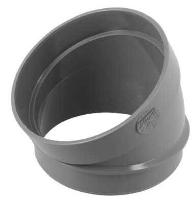 Secteur de coude, Ø 100 mm, mâle-femelle à 30°, à coller, gris, en PVC NICOLL - ST3