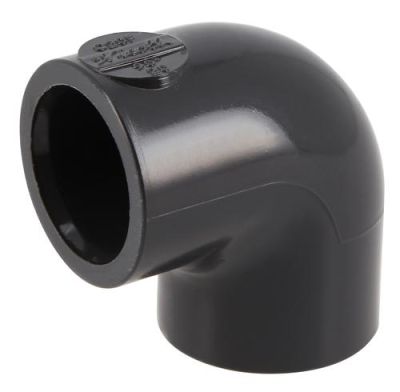 Coude pression à coller, Ø 20 mm, femelle-femelle à 90°, en PVC anthracite NICOLL - C20F