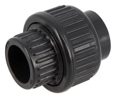 Unions 3 pièces à coller, Ø 20 mm, en PVC pression anthracite NICOLL - N20F