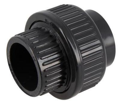 Unions 3 pièces à coller, Ø 32 mm, en PVC pression anthracite NICOLL - N32F