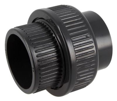 Unions 3 pièces à coller, Ø 50 mm, en PVC pression anthracite NICOLL - N50F