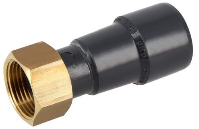 Union femelle à écrou prisonnier, Ø 25 mm, taraudage 3/4", emboîtures égales