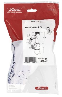 Siphon lavabo easy Ø 32 sas bm 19 - NICOLL - 201302