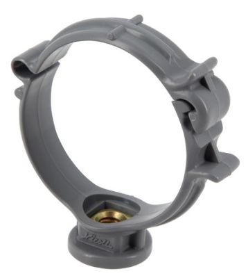 Collier monobloc en polypropylène Ø50 insert métallique clipsage manuel - NICOLL - CM50