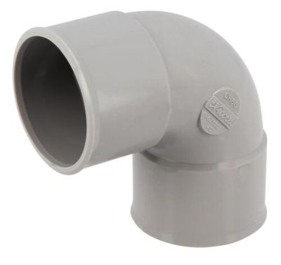 Coude Ø 40 mm, femelle-femelle à 87°30, à coller, gris, en PVC NICOLL - CH88