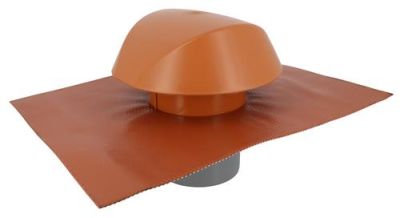Chapeau de ventilation ATEMAX 45 x 33 cm Ø125 terracotta - NICOLL - VVE12T