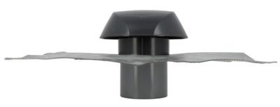 Chapeau de ventilation ATEMAX 60 x 60 cm Ø125 anthracite - NICOLL - VVF12A