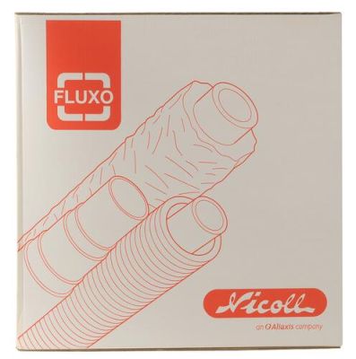 Tube nu FLUXO®blanc, Ø 26 mm, épaisseur 3 mm, couronne de 50 m NICOLL - FLEM50C26