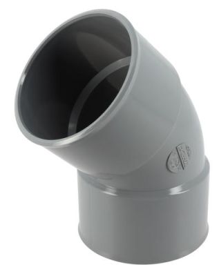Coude simple femelle-femelle 45° Ø 75 - NICOLL - CP44