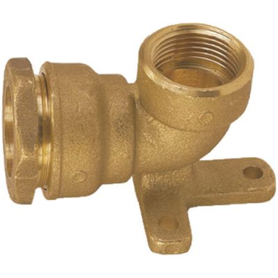 COUDE applique femelle laiton POUR polyethylene 3/4-25 - GRK - 509-1G