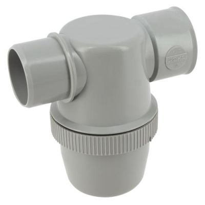 Siphon de lavabo en pvc-c gris, Ø 40 comme parcours classement m1 - NICOLL - YH1C