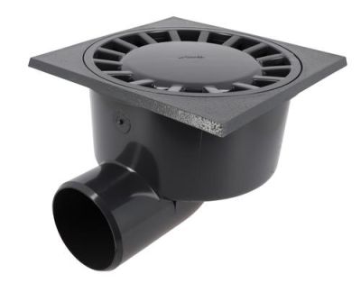 Siphon de cour 25x25 sortie horizontale Ø 90/100 SC1925 - NICOLL