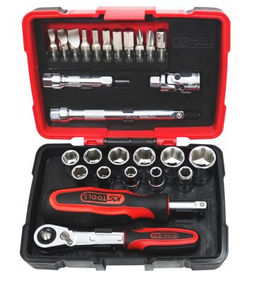 Coffret de douilles et accessoires ULTIMATE 1/4&quot;, 27 pièces