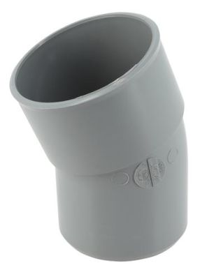 Coude Ø 75 mm, mâle-femelle à 20°, à coller, gris, en PVC NICOLL - CP2