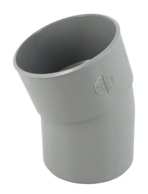 Coude Ø 110 mm, mâle-femelle à 20°, à coller, gris, en PVC NICOLL - CV2