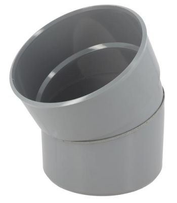Coude Ø 160 mm, mâle-femelle à 30°, à coller, gris, en PVC NICOLL - CZ3