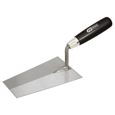 Truelle italienne carrée - lame acier - manche bois - 200 - KS TOOLS - 144.0123