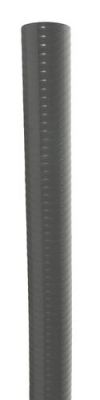 Tube flexible, Ø 40 mm, mâle-mâle, longueur 1 m, à coller, gris, en PVC