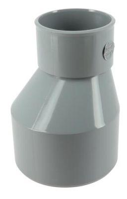 Réduction extérieure excentrée Ø 100/63, mâle-femelle, à coller, gris, en PVC NICOLL - IT4