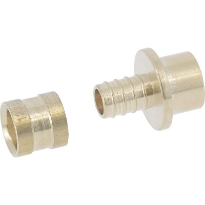 Adaptateur tube Cu. 12 mm-PER Ø 13x16 mm Raccord à glissement laiton SERTIGLISS - AC1612