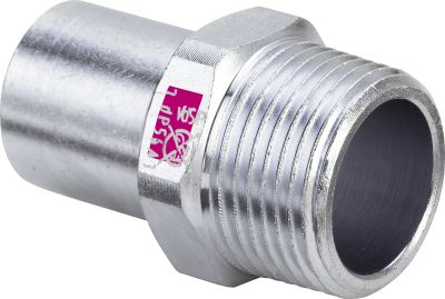 Prestabo-Pièce à emboîter acier non allié galvanisé modèle 1111.1 15 - VIEGA - 642044