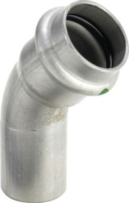 Sanpress Inox-Coude 45° acier inoxydable 2326.1 certification VdS 54 - VIEGA - 435448