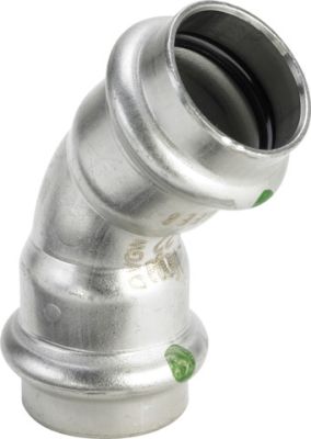Coude inox 45° femelle-femelle 2326 de 22 - VIEGA - 435790