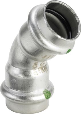 Sanpress Inox-Coude 45° acier inoxydable modèle 2326 certification VdS 35 - VIEGA - 435813