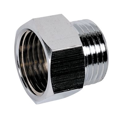 Mamelon égal Chromé 246E 1/2"MFRaccord Laiton Chromé à visser THERMADOR - 246E15CH