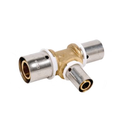 Té inégal à sertir PER16x20-13x16-16x20 Raccord type radial SERTIPRESS - RT201620