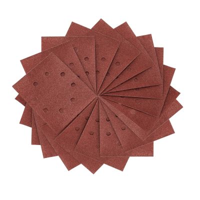 1/4 feuille abrasive pour ponceuses vibrantes grain 60 - 8 perforations 115x 140mmMulti-usages Peinture / Bois - A sec